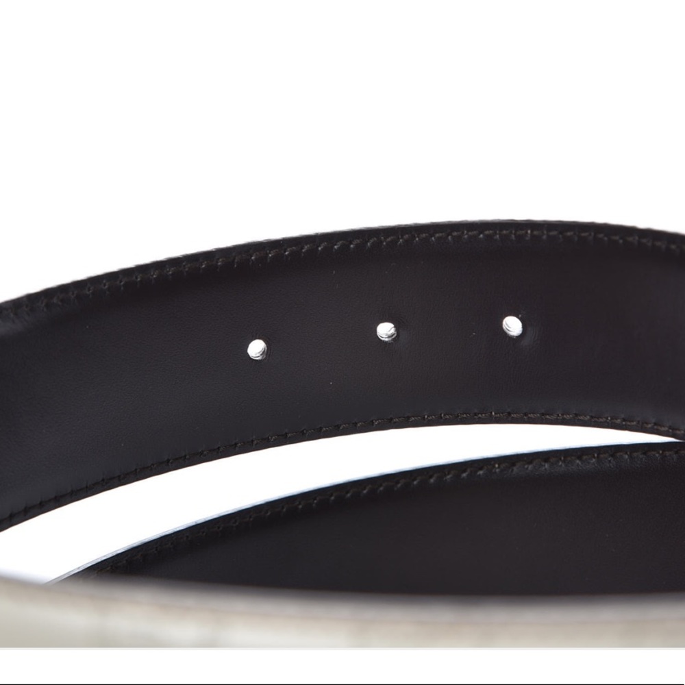 Guccissima Belt Interlocking G Palladium Leather - Picture 6 of 11